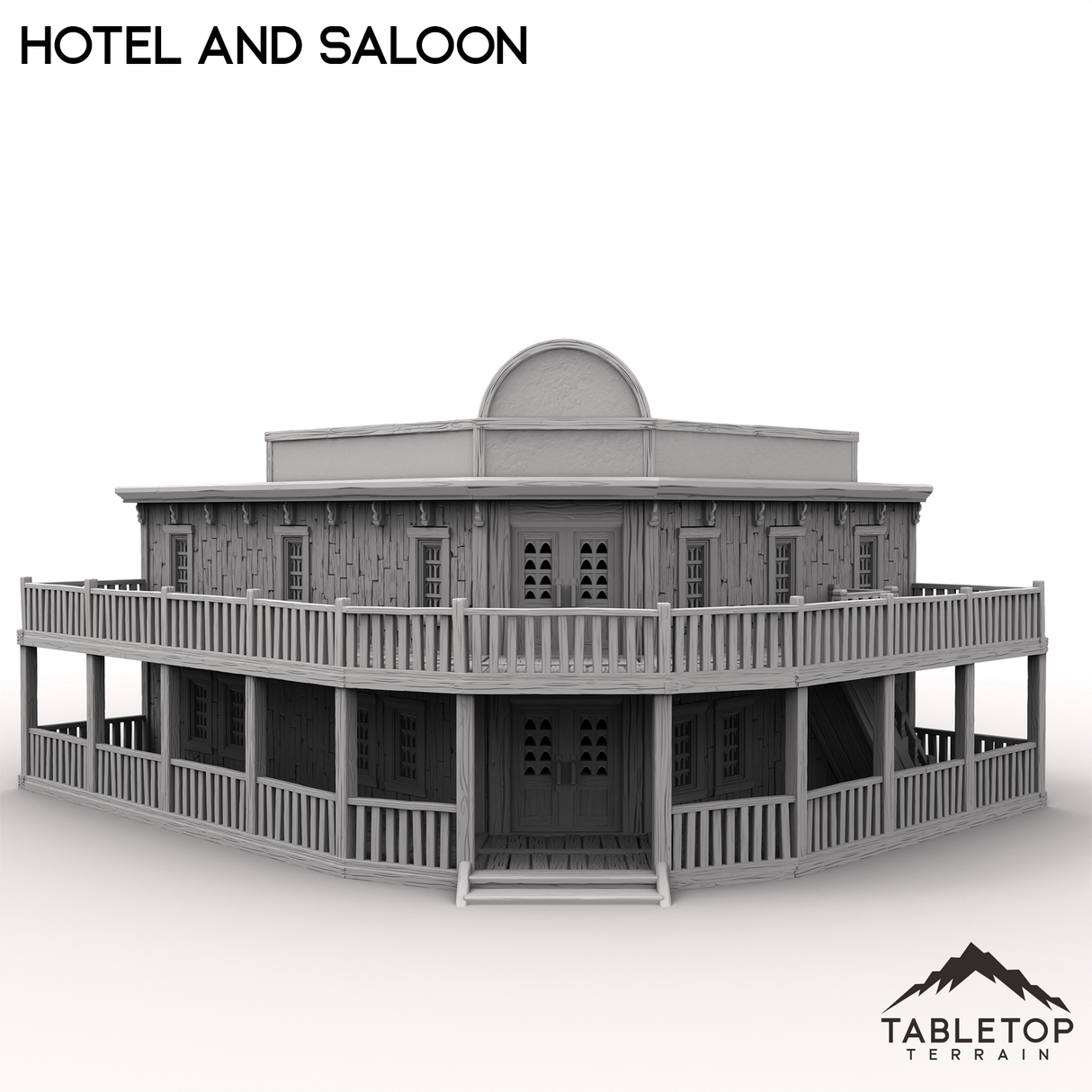 Tabletop Terrain Building Western Hotel and Saloon