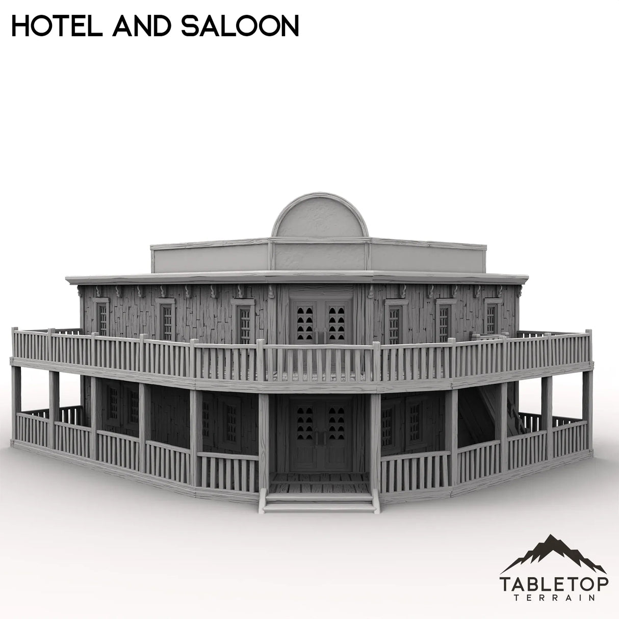 Tabletop Terrain Building Western Hotel and Saloon