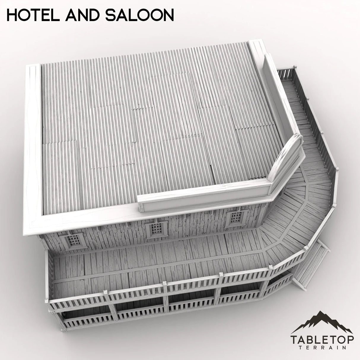 Tabletop Terrain Building Western Hotel and Saloon