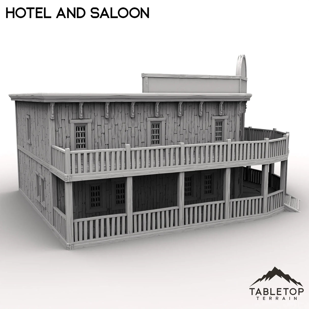 Tabletop Terrain Building Western Hotel and Saloon