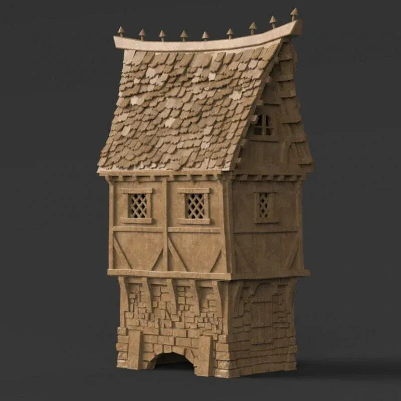 Tabletop Terrain Building Winterdale Bridge Cottage - Fantasy Building