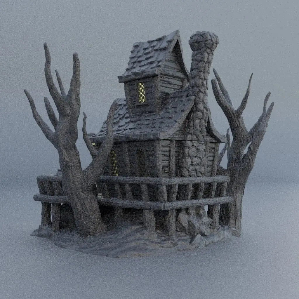 Tabletop Terrain Building Witch Hut