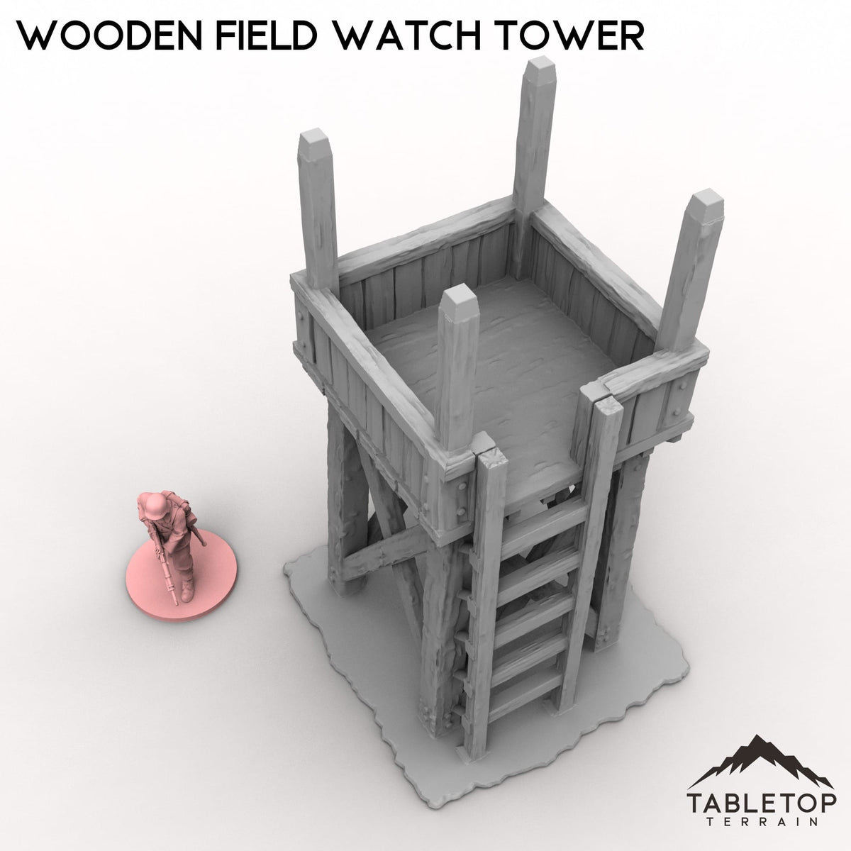 Tabletop Terrain Building Wooden Field Watch Tower