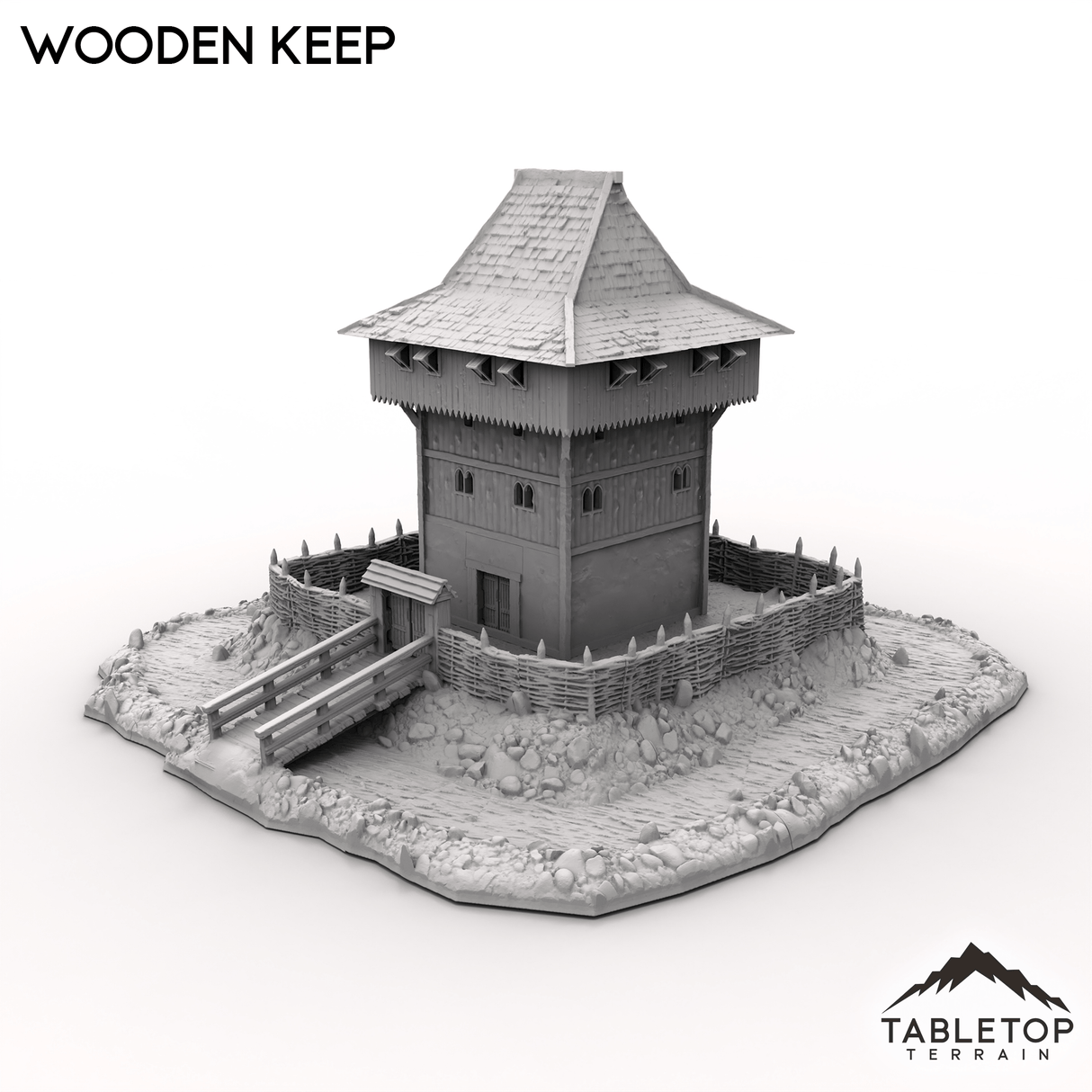 Tabletop Terrain Building Wooden Keep