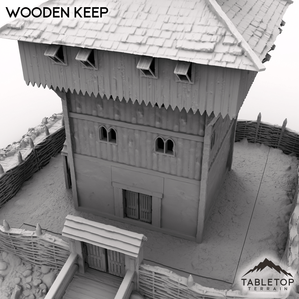 Tabletop Terrain Building Wooden Keep