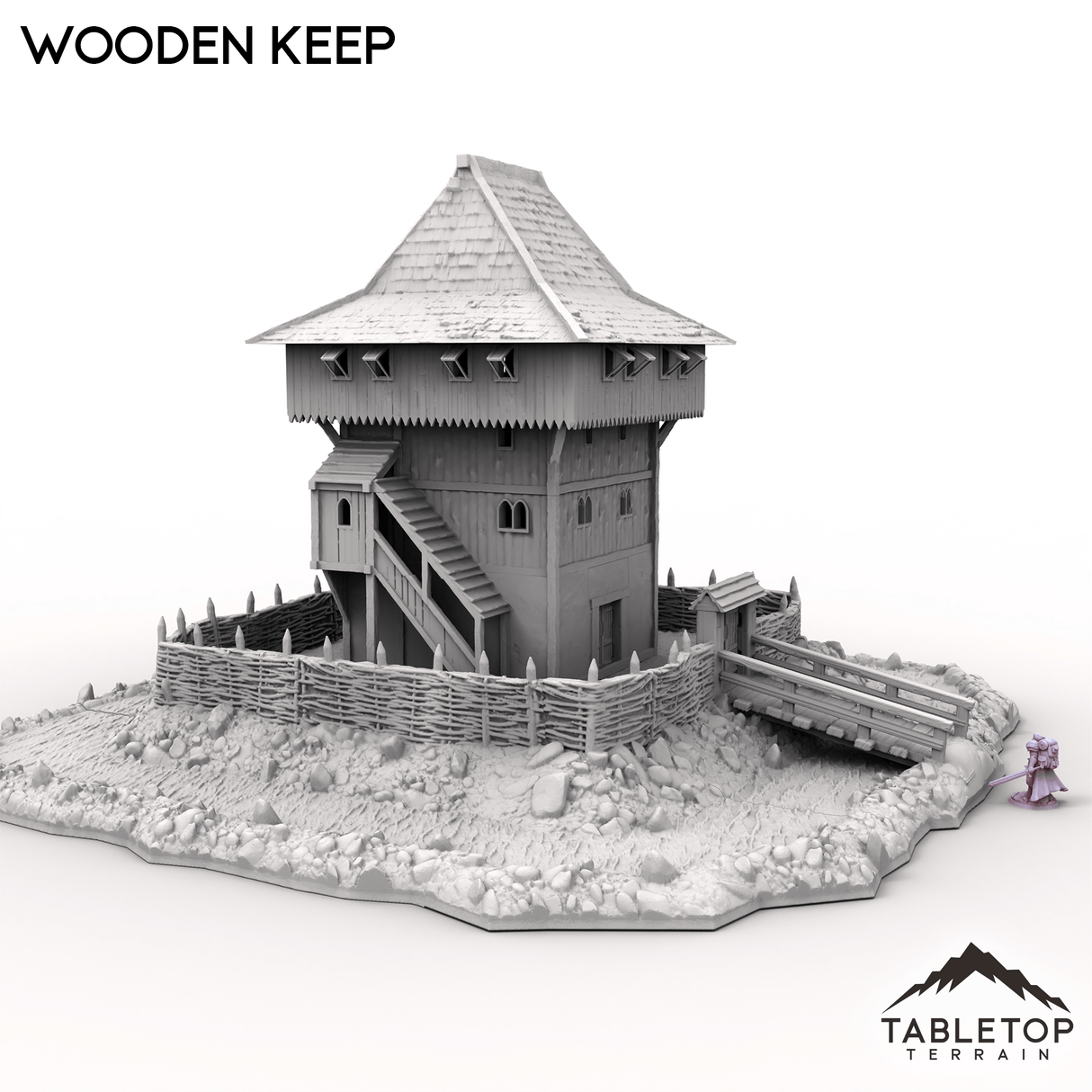 Tabletop Terrain Building Wooden Keep