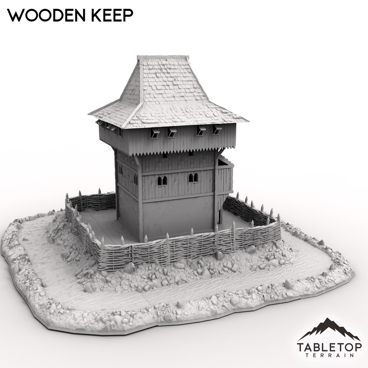 Tabletop Terrain Building Wooden Keep