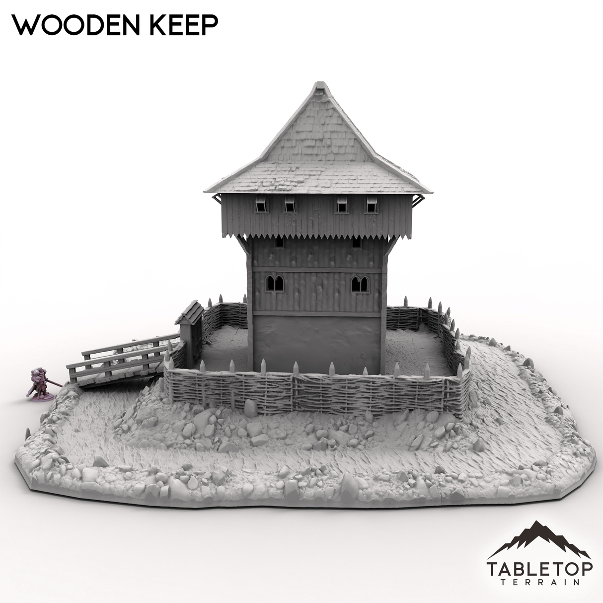 Tabletop Terrain Building Wooden Keep
