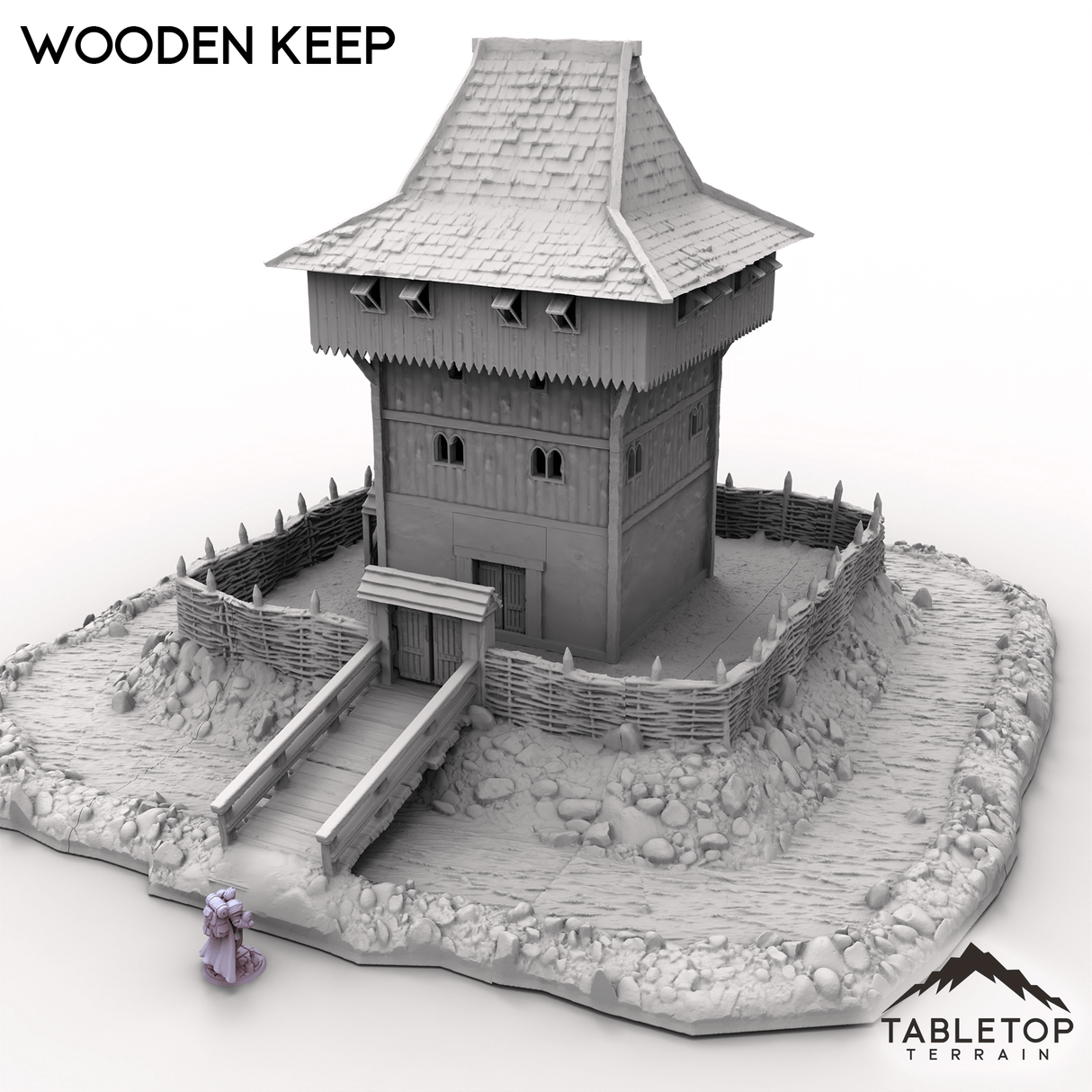 Tabletop Terrain Building Wooden Keep