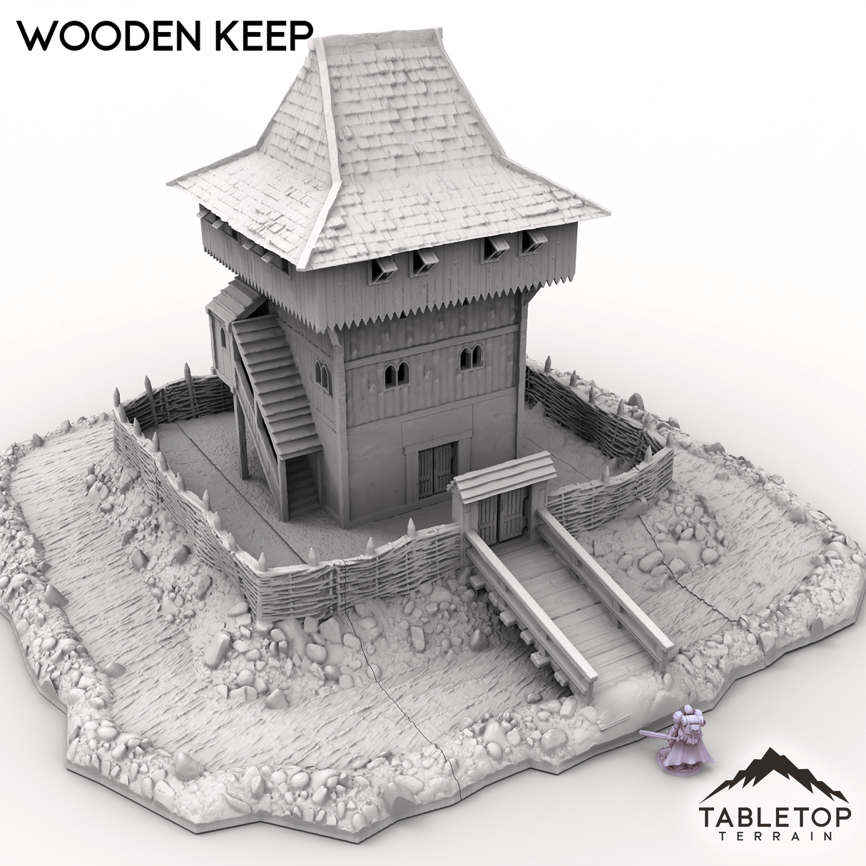 Tabletop Terrain Building Wooden Keep