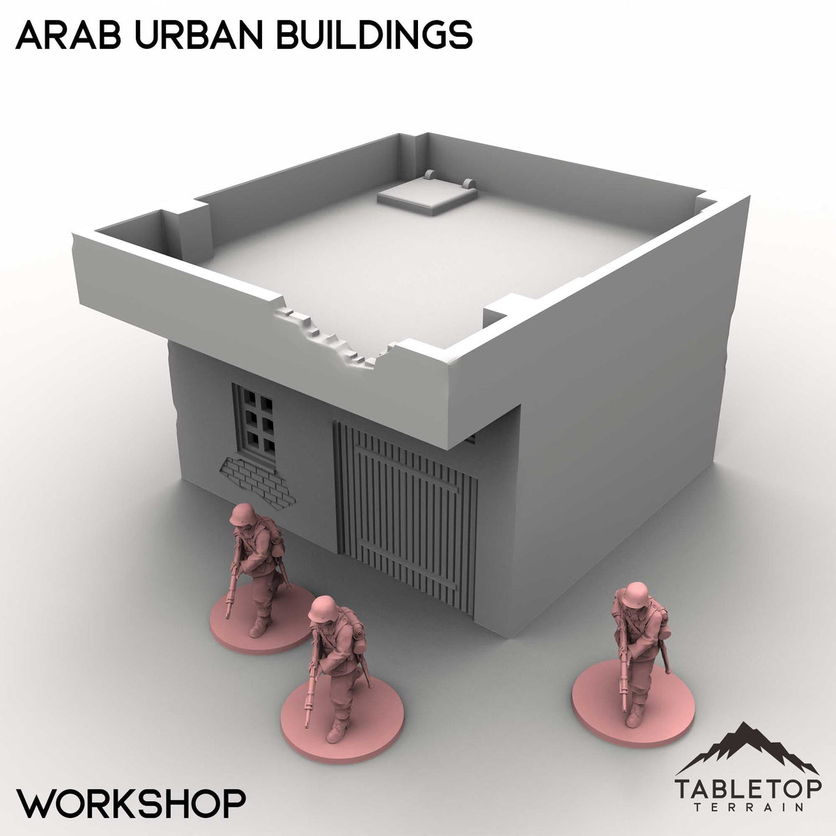 Tabletop Terrain Building Workshop / 32mm Arab Urban Buildings