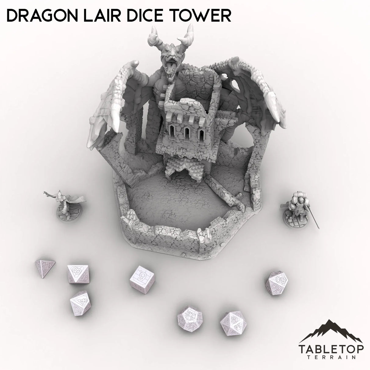 Tabletop Terrain Dice Tower Dragon Lair Dice Tower