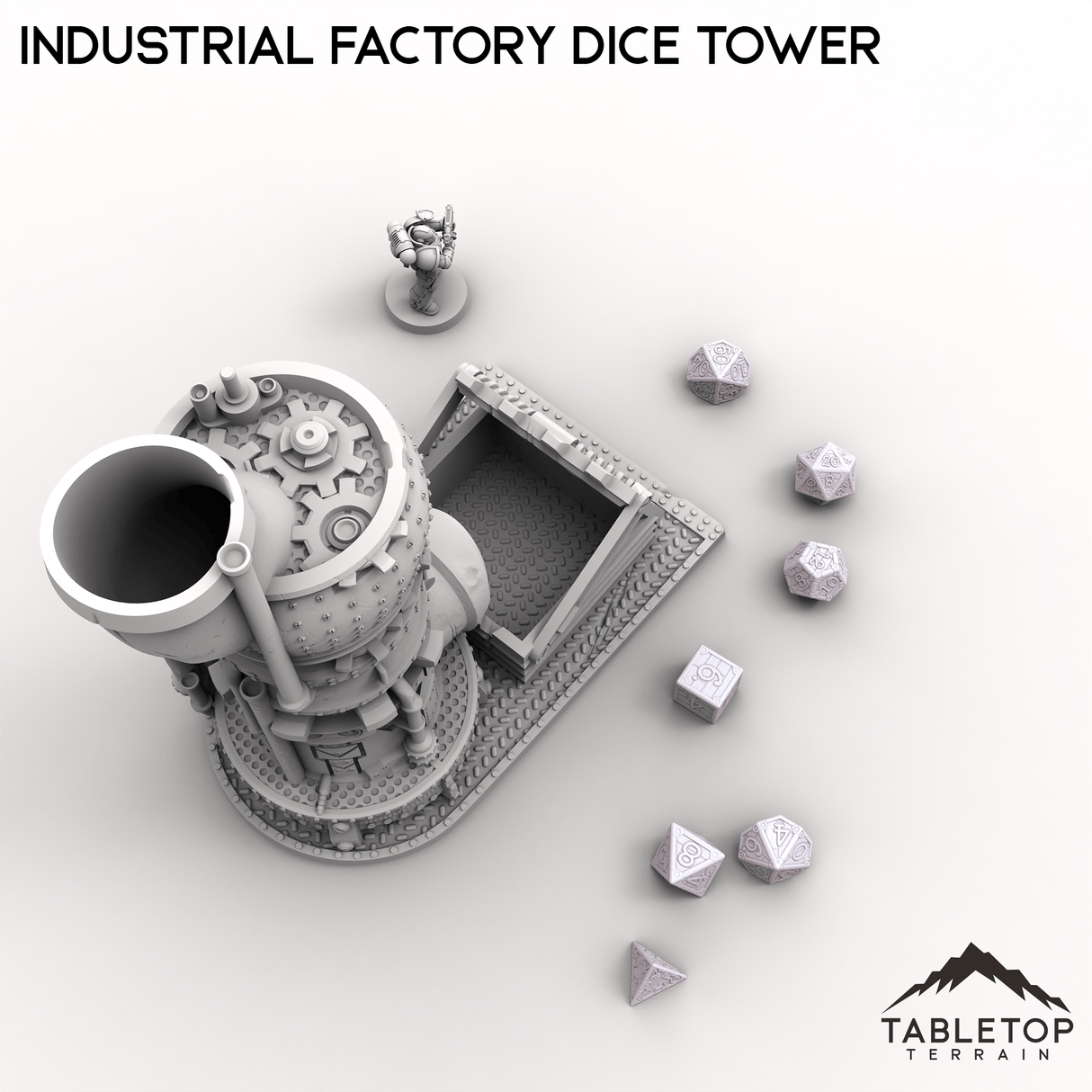 Tabletop Terrain Dice Tower Industrial Factory Dice Tower