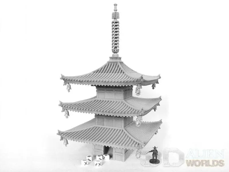 Tabletop Terrain Dice Tower Samurai Dicetower Pagoda