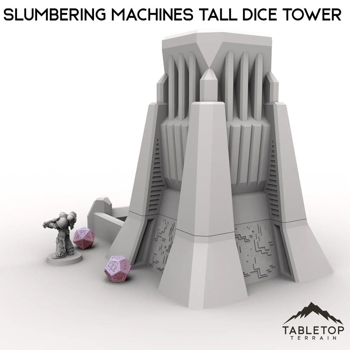 Tabletop Terrain Dice Tower Slumbering Machines Tall Dice Tower