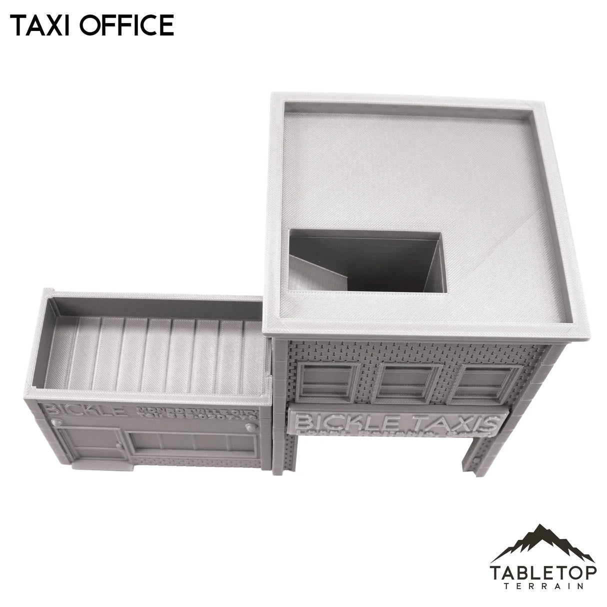 Tabletop Terrain Dice Tower Taxi Office - Dice Tower - Marvel Crisis Protocol Building