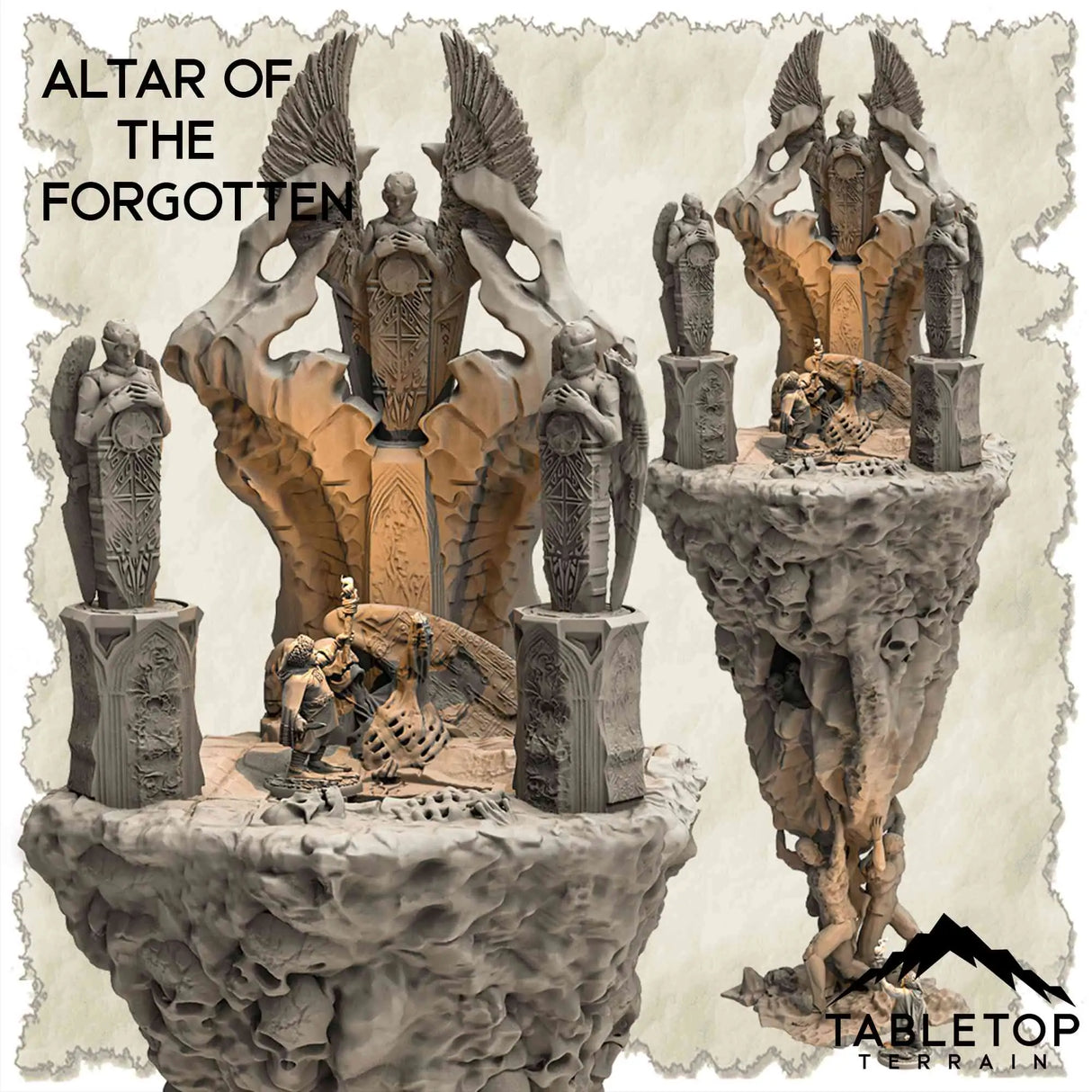 Tabletop Terrain Dungeon Terrain 32mm / Altar of the Forgotten Isthmus of a Fallen Angel - Thematic Dungeon Terrain