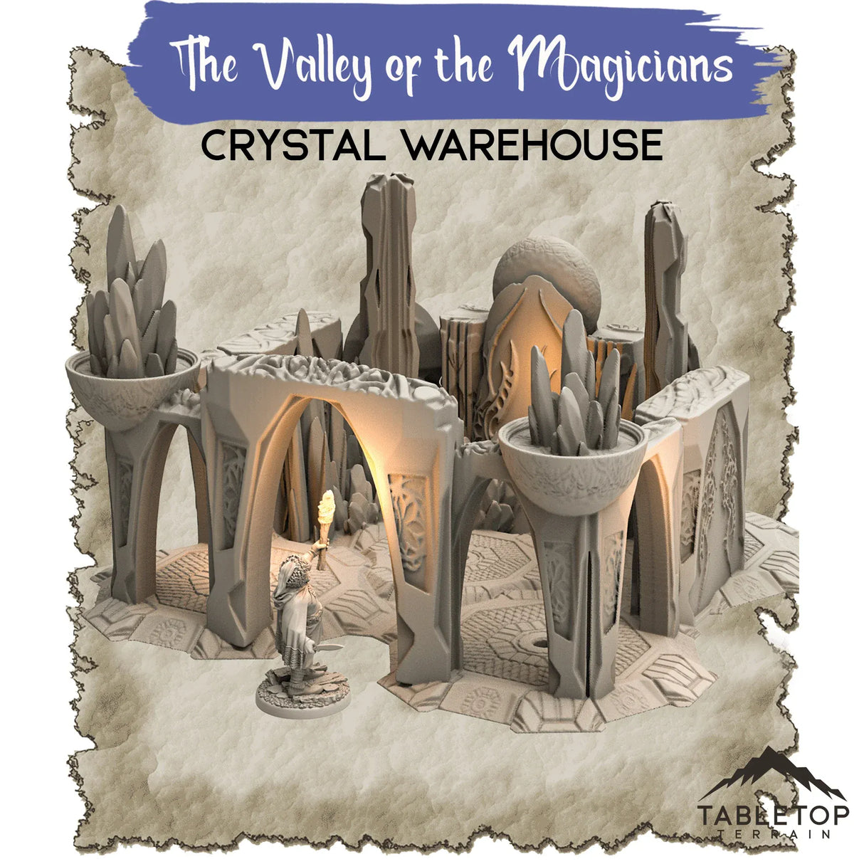 Tabletop Terrain Dungeon Terrain 32mm / Crystal Warehouse The Valley of Magicians - Thematic Dungeon Terrain