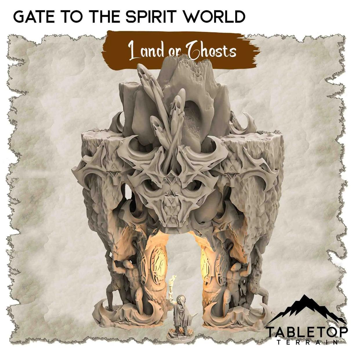 Tabletop Terrain Dungeon Terrain 32mm / Gate to the Spirit World Land of Ghosts - Thematic Dungeon Terrain