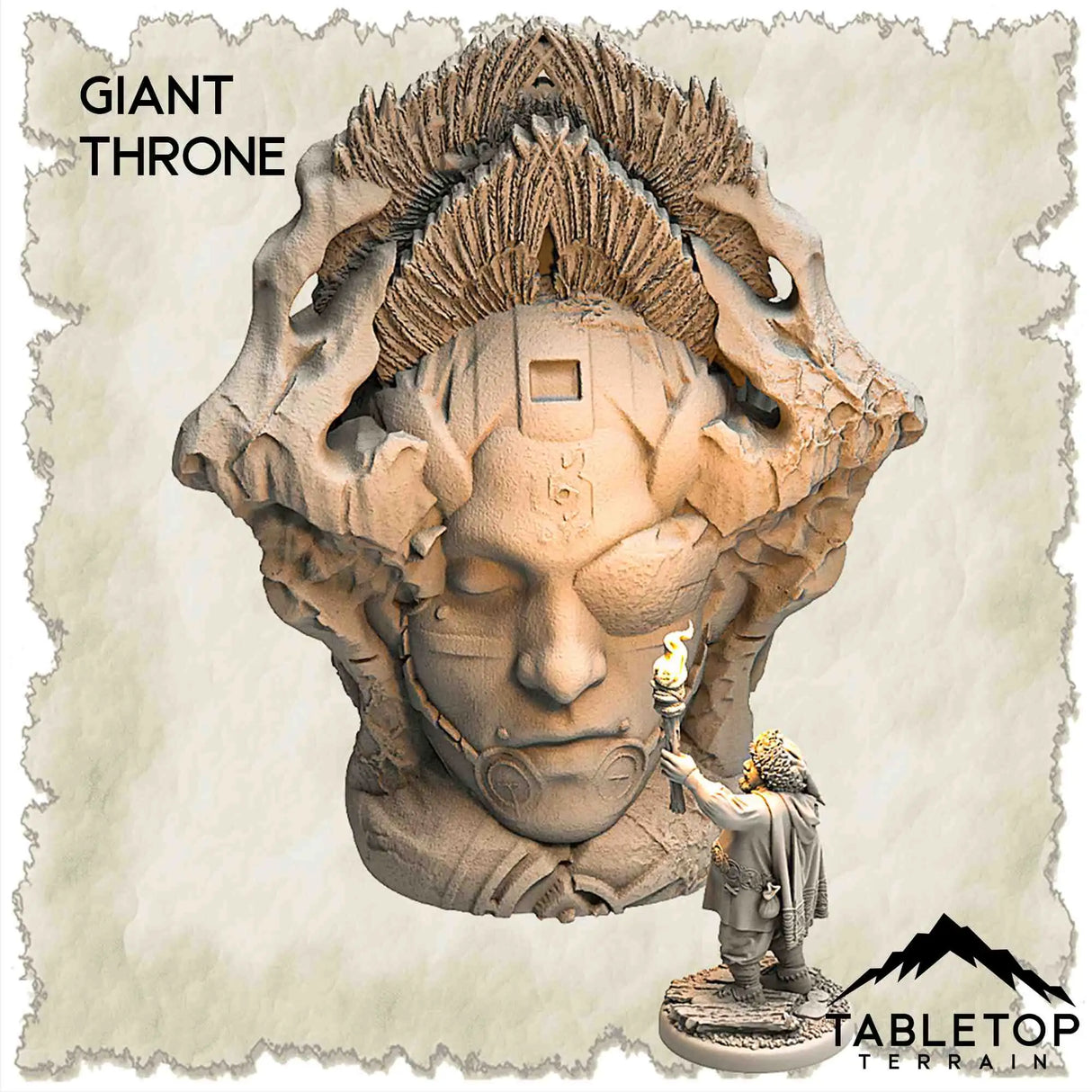 Tabletop Terrain Dungeon Terrain 32mm / Giant Throne Isthmus of a Fallen Angel - Thematic Dungeon Terrain