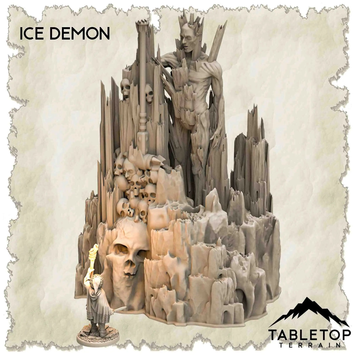 Tabletop Terrain Dungeon Terrain 32mm / Ice Demon Frost Lands - Thematic Dungeon Terrain
