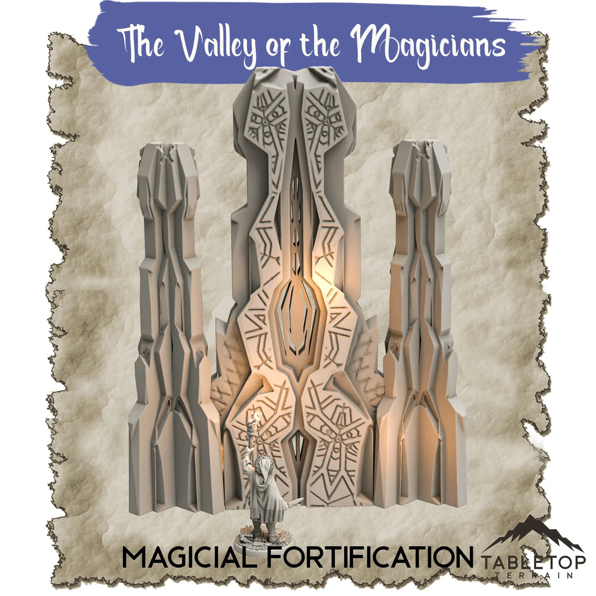 Tabletop Terrain Dungeon Terrain 32mm / Magical Fortification The Valley of Magicians - Thematic Dungeon Terrain