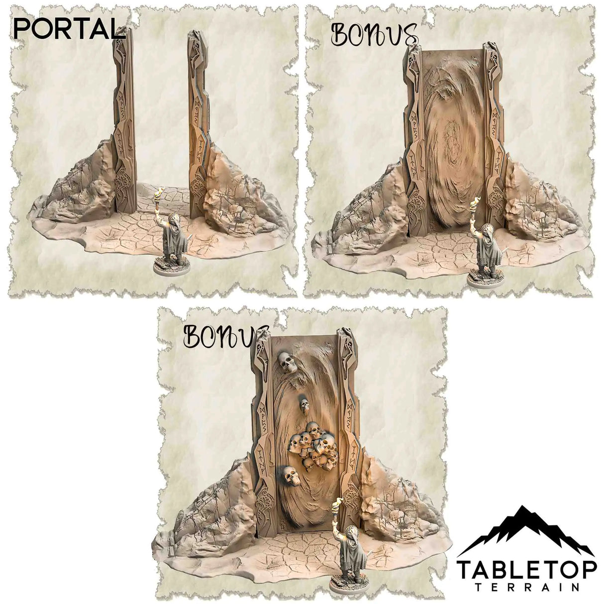 Tabletop Terrain Dungeon Terrain 32mm / Portal Lost Portal in the Temples of Azoroth - Thematic Dungeon Terrain