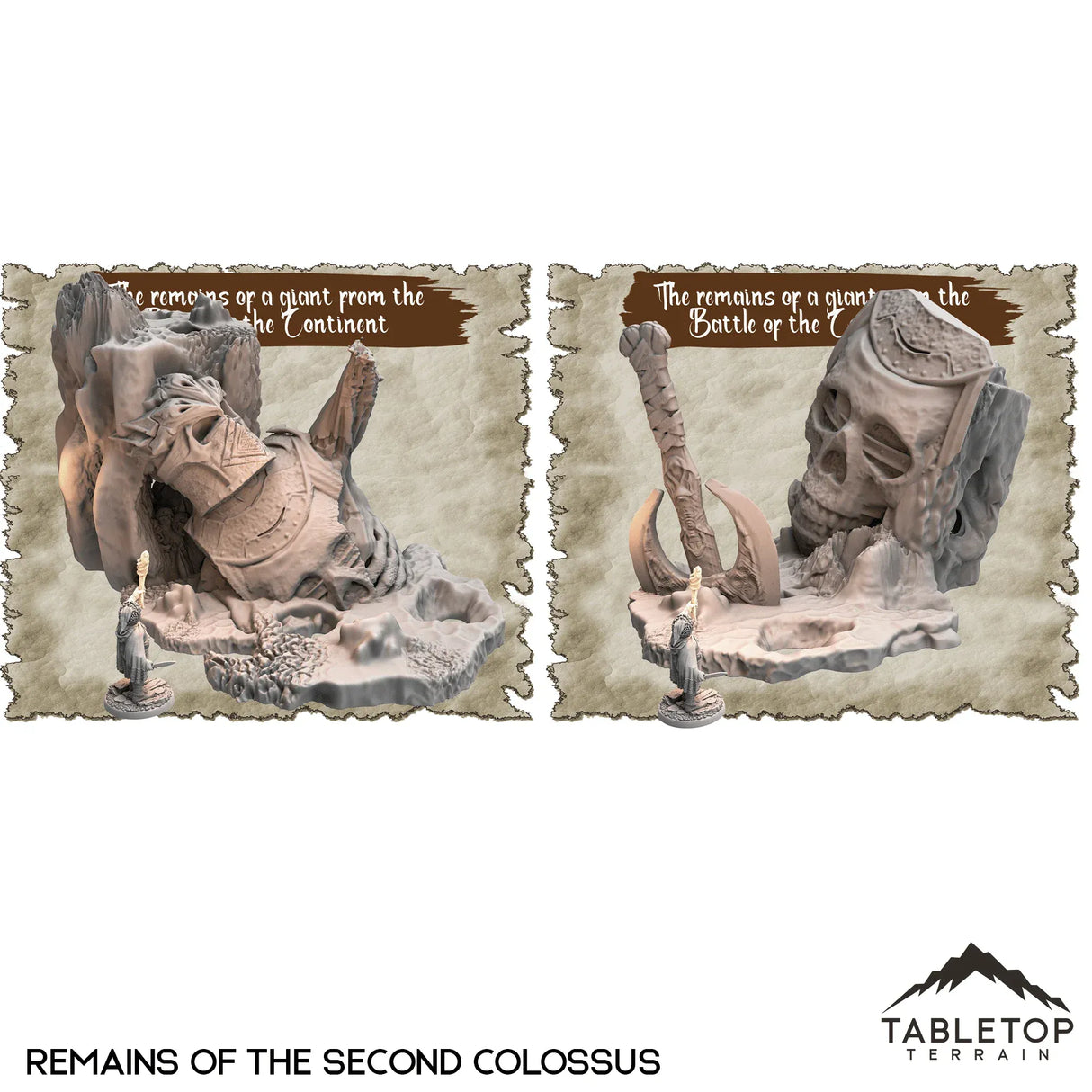 Tabletop Terrain Dungeon Terrain 32mm / Remains of the Second Colossus The Remains of a Giant from the Battle of the Continent Dungeon Terrain