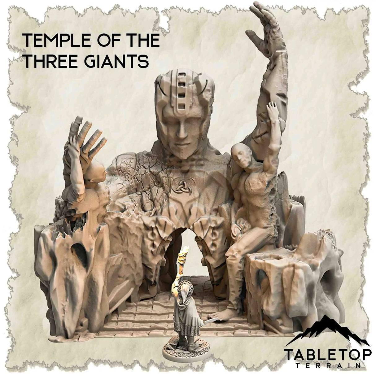 Tabletop Terrain Dungeon Terrain 32mm / Temple of the Three Giants Lost Portal in the Temples of Azoroth - Thematic Dungeon Terrain