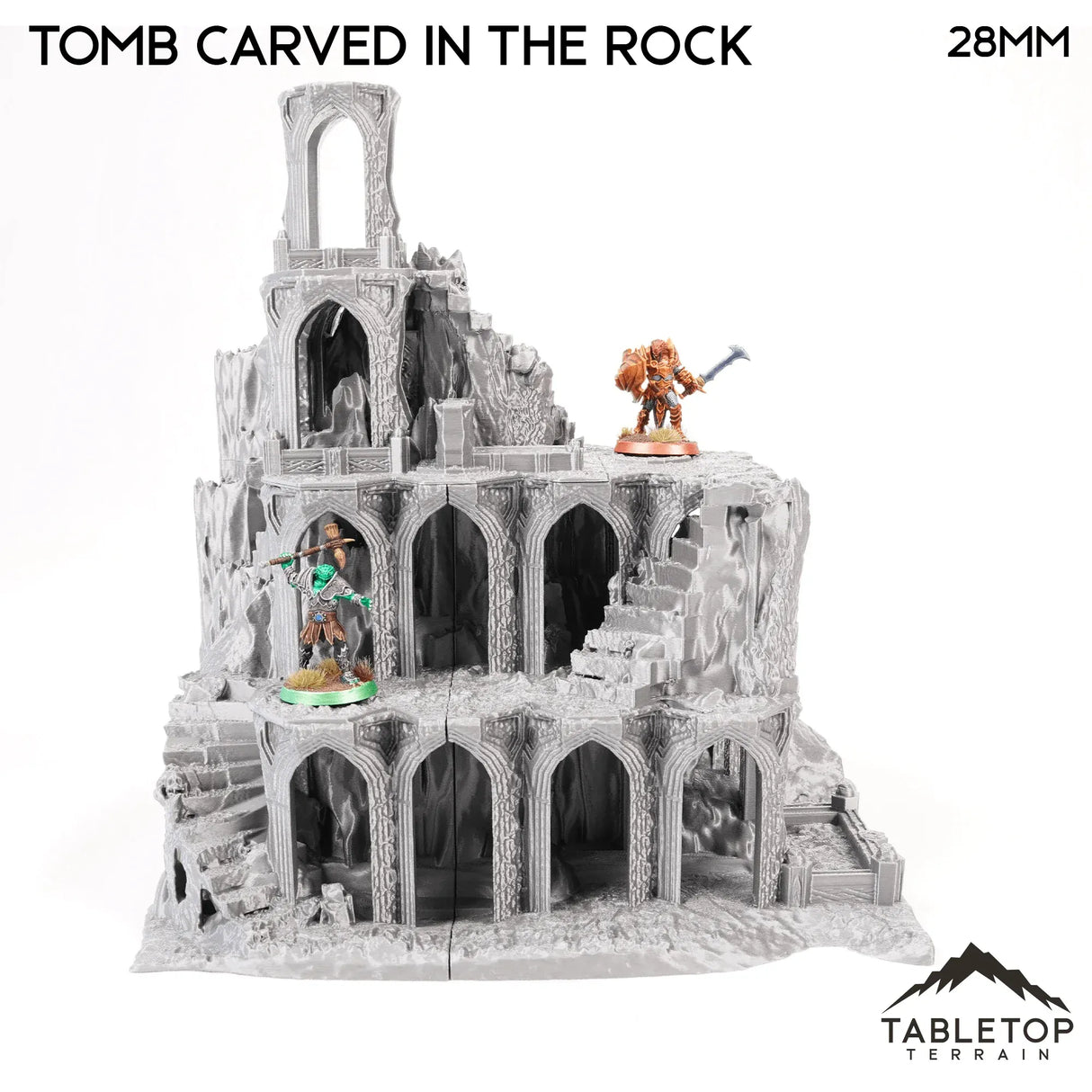 Tabletop Terrain Dungeon Terrain 32mm / Tomb Carved in the Rock Underground Caves - Thematic Dungeon Terrain
