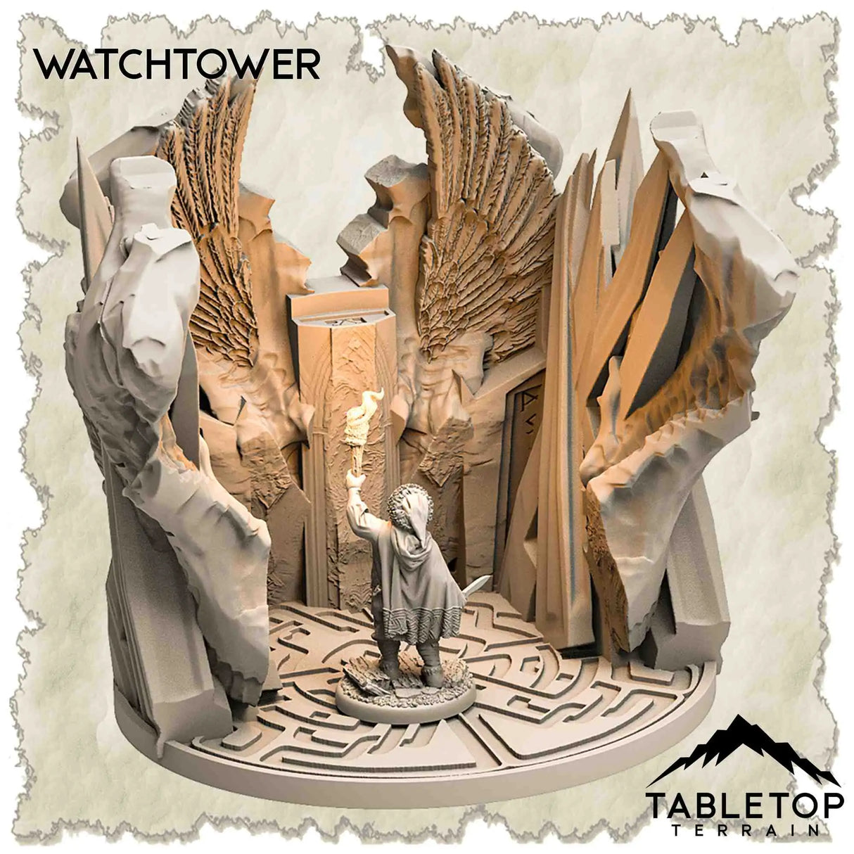 Tabletop Terrain Dungeon Terrain 32mm / Watchtower Valley of Active Portals - Thematic Dungeon Terrain