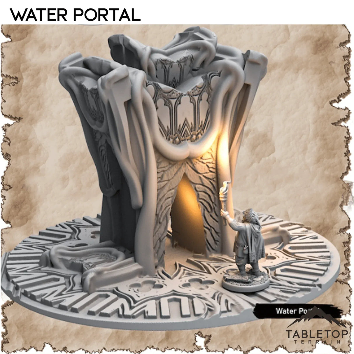 Tabletop Terrain Dungeon Terrain 32mm / Water Portal Portals - Thematic Dungeon Terrain