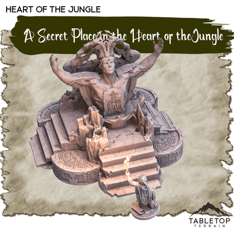 Tabletop Terrain Dungeon Terrain A Secret Place in the Heart of the Jungle - Thematic Dungeon Terrain