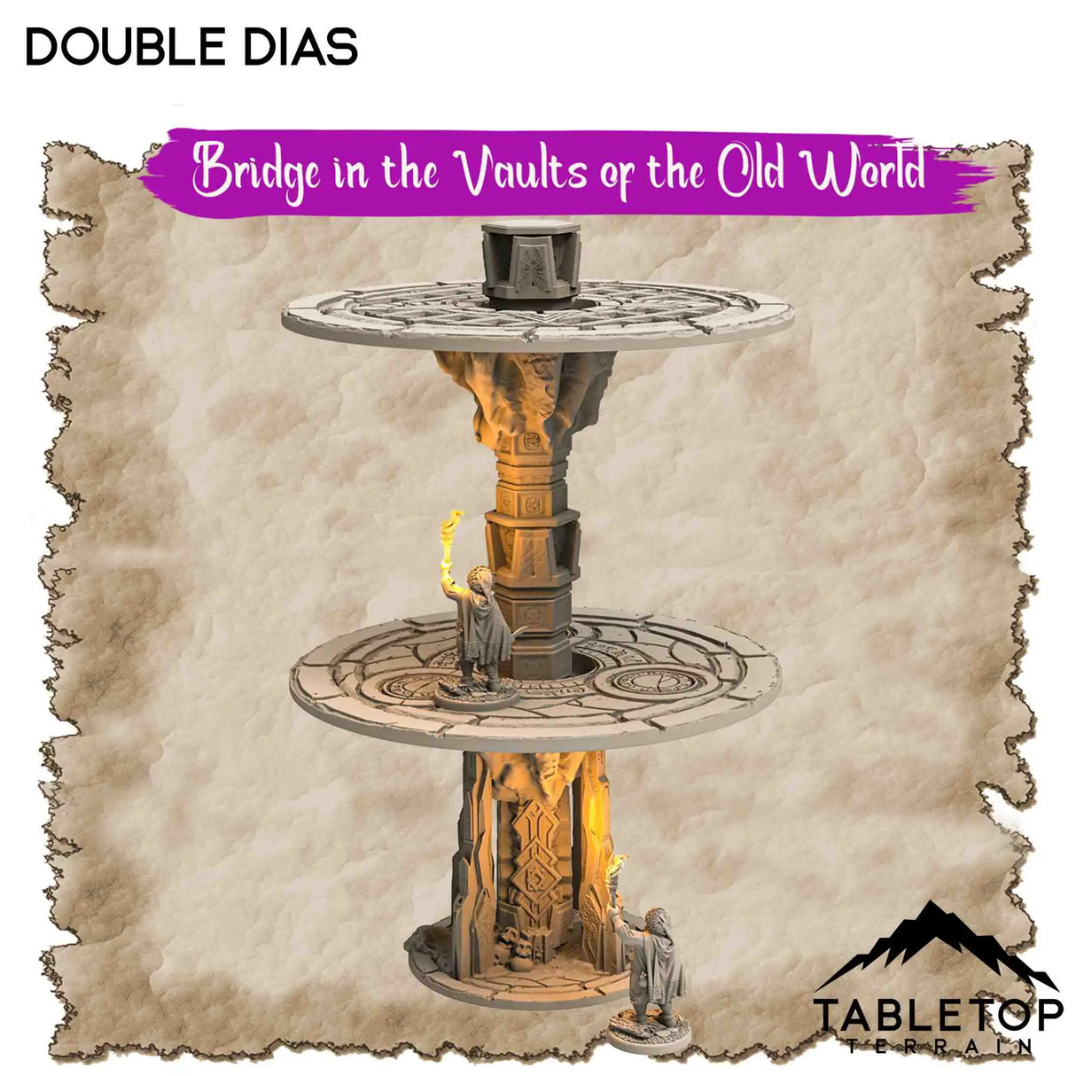 Tabletop Terrain Dungeon Terrain Bridge in the Vaults of the Old World - Thematic Dungeon Terrain