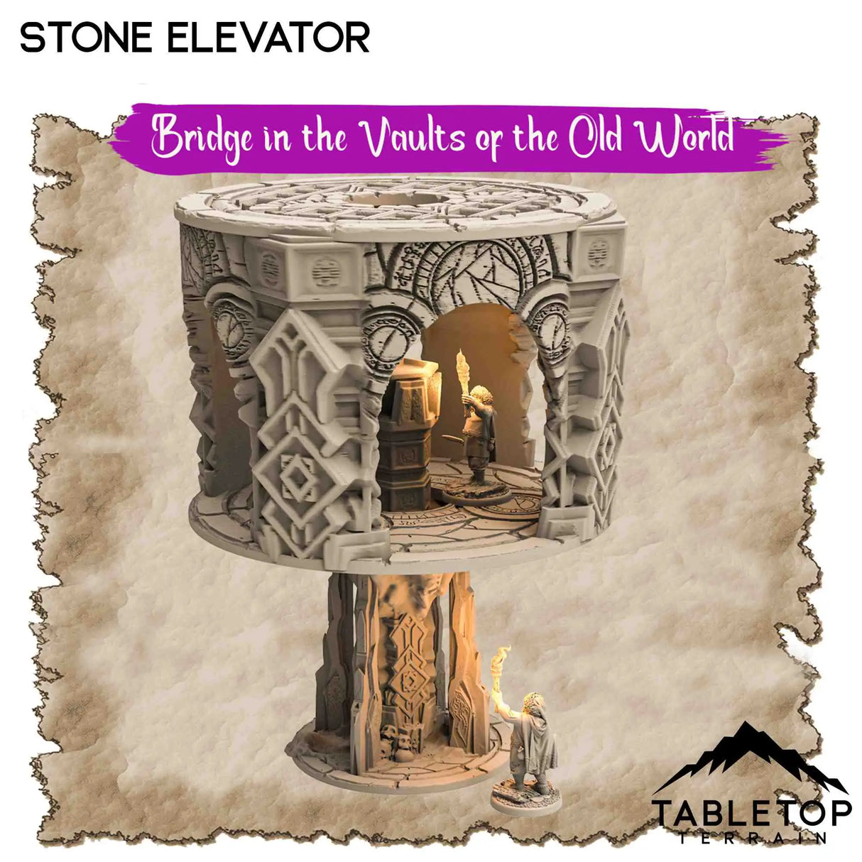 Tabletop Terrain Dungeon Terrain Bridge in the Vaults of the Old World - Thematic Dungeon Terrain