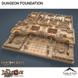 Tabletop Terrain Dungeon Terrain Dungeon Foundation Gaming Board Compatible with HeroQuest First Light