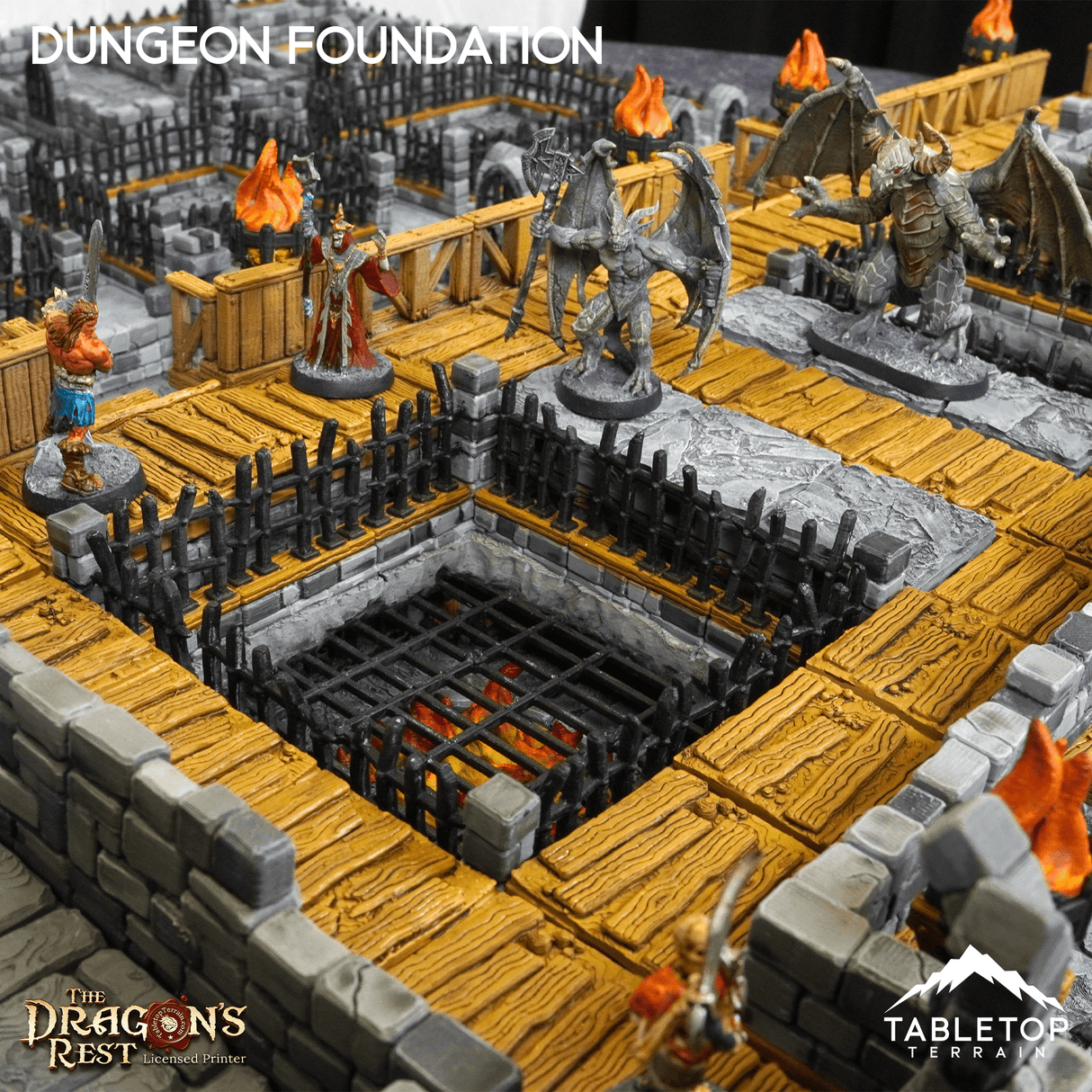 Tabletop Terrain Dungeon Terrain Dungeon Foundation Gaming Board Compatible with HeroQuest First Light