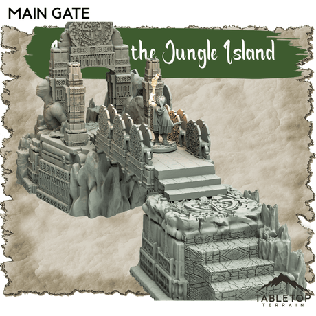 Tabletop Terrain Dungeon Terrain Heart of the Jungle Island - Thematic Dungeon Terrain