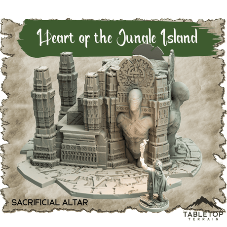 Tabletop Terrain Dungeon Terrain Heart of the Jungle Island - Thematic Dungeon Terrain