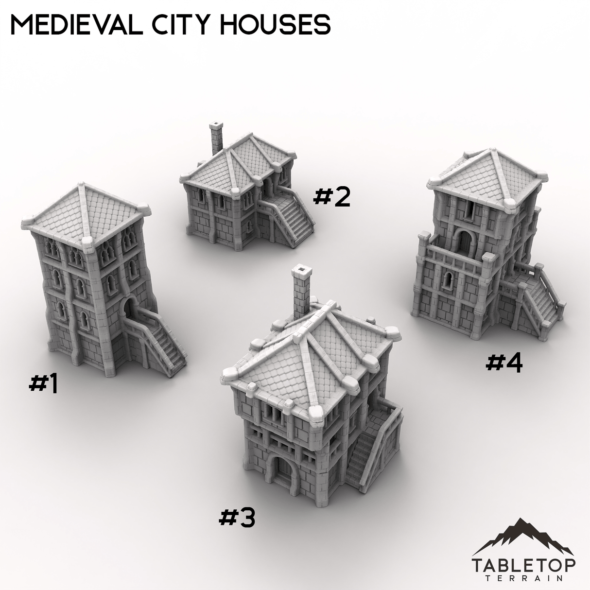 Tabletop Terrain Dungeon Terrain Medieval City Houses