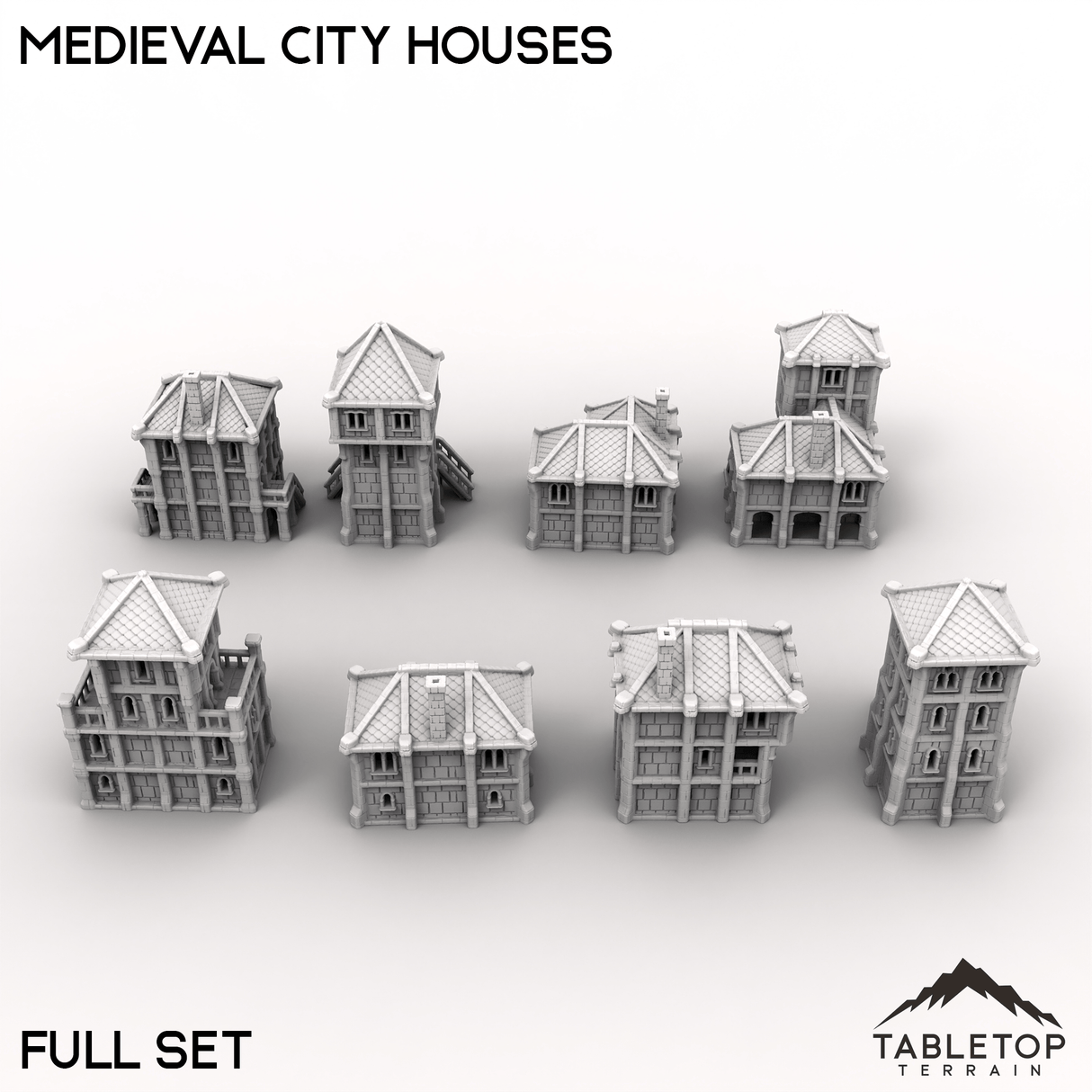 Tabletop Terrain Dungeon Terrain Medieval City Houses