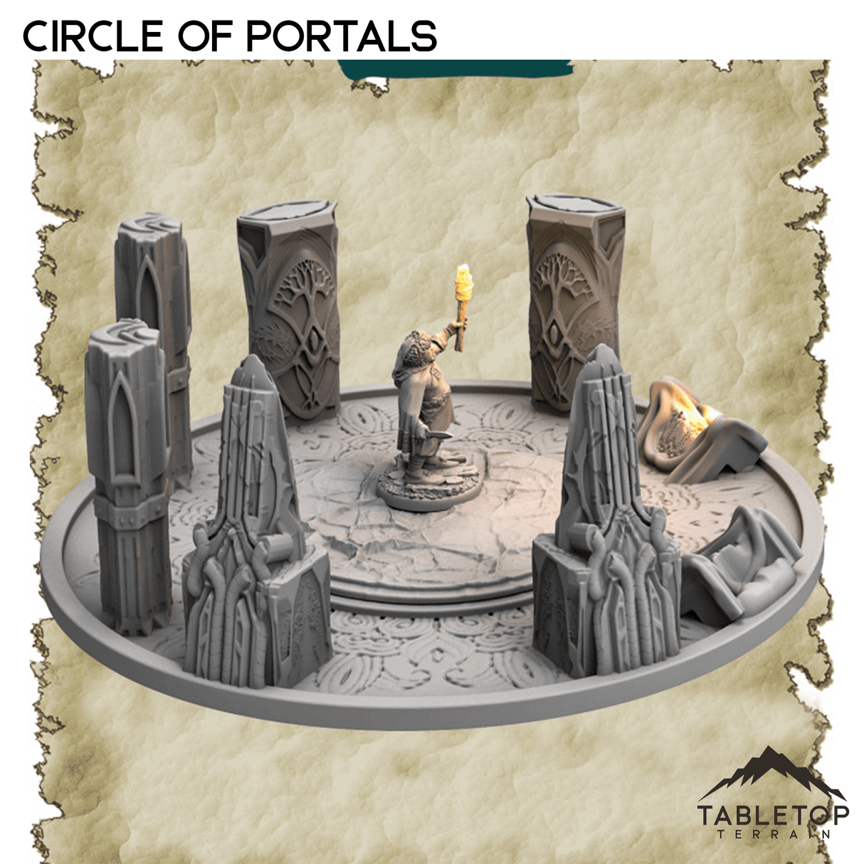 Tabletop Terrain Dungeon Terrain Portals - Thematic Dungeon Terrain