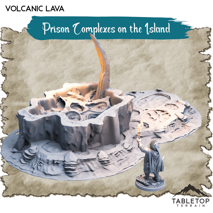 Tabletop Terrain Dungeon Terrain Prison Complexes on the Island - Thematic Dungeon Terrain