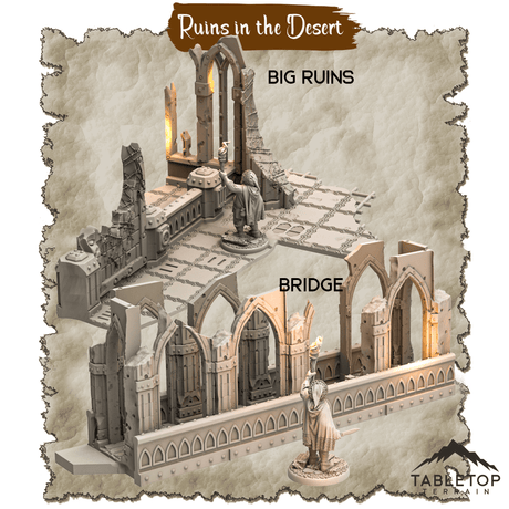 Tabletop Terrain Dungeon Terrain Ruins in the Desert - Thematic Dungeon Terrain