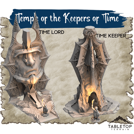 Tabletop Terrain Dungeon Terrain Temple of the Keepers of Time - Thematic Dungeon Terrain