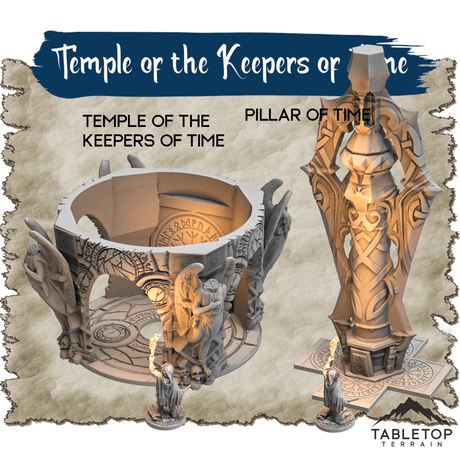 Tabletop Terrain Dungeon Terrain Temple of the Keepers of Time - Thematic Dungeon Terrain