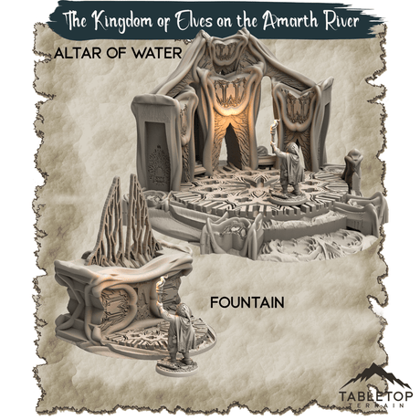 Tabletop Terrain Dungeon Terrain The Kingdom of Elves on the Amarth River - Thematic Dungeon Terrain
