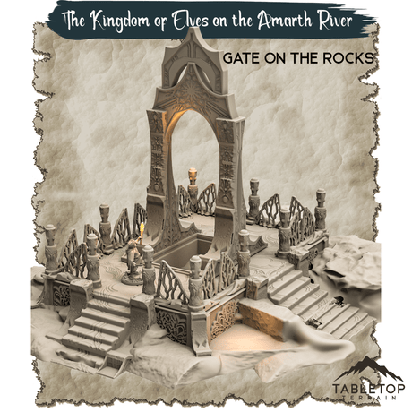 Tabletop Terrain Dungeon Terrain The Kingdom of Elves on the Amarth River - Thematic Dungeon Terrain