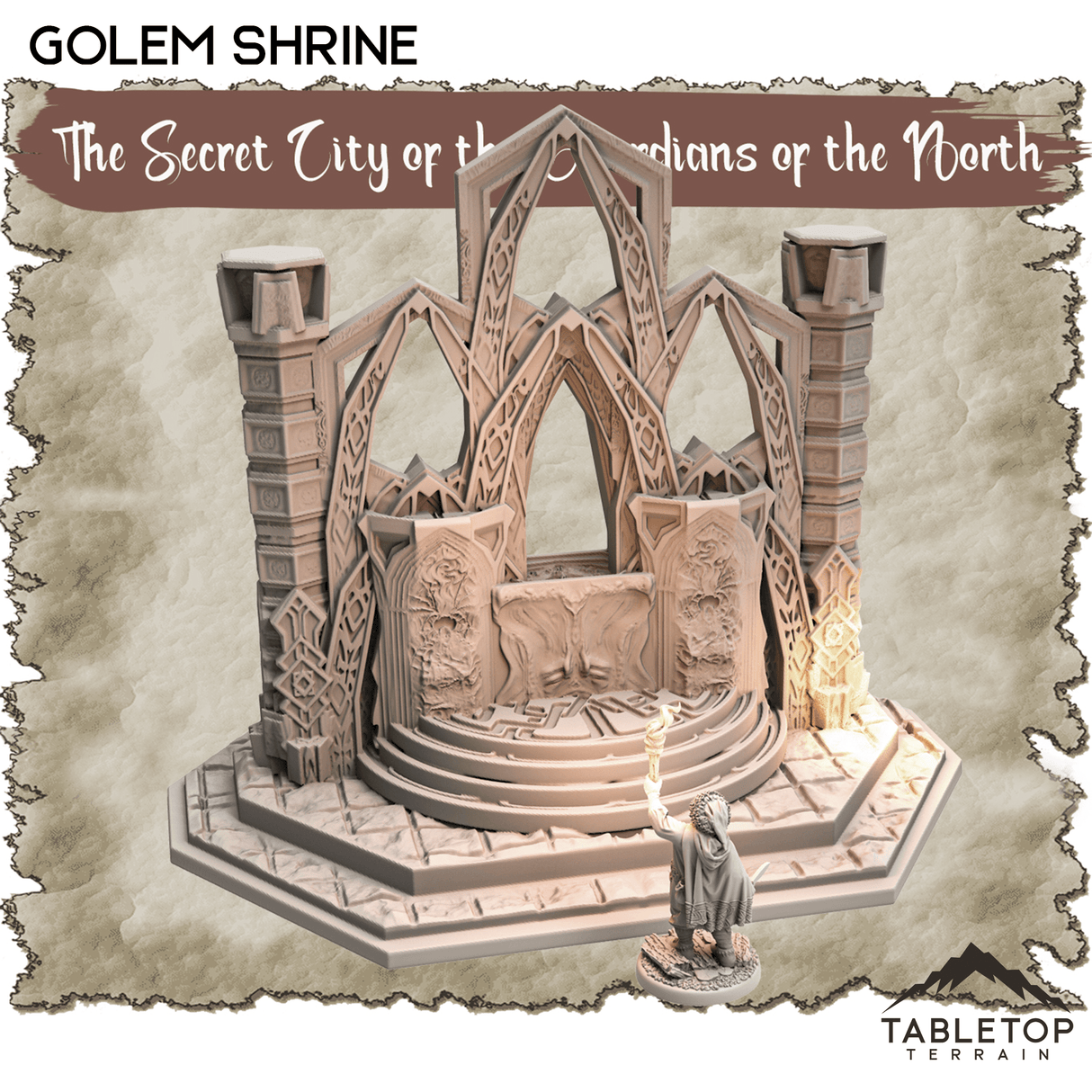 Tabletop Terrain Dungeon Terrain The Secret City of the Guardians of the North - Thematic Dungeon Terrain
