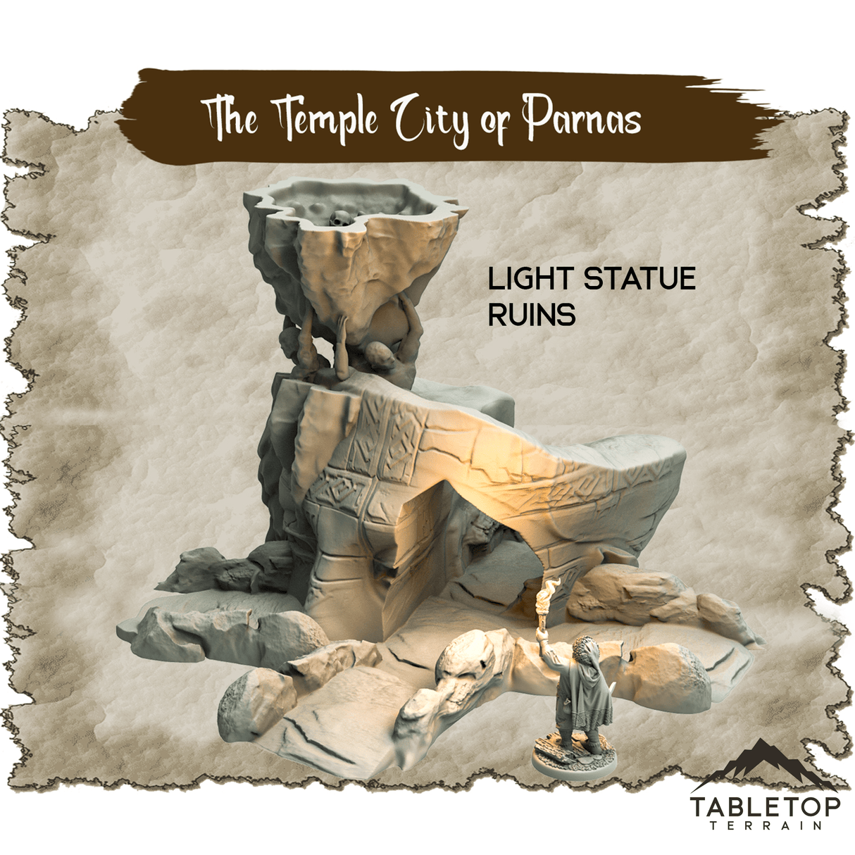 Tabletop Terrain Dungeon Terrain The Temple City of Parnas - Thematic Dungeon Terrain